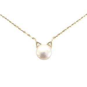 Cat Fox Pearl Necklace